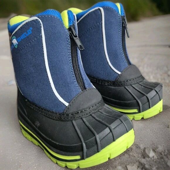 Arctic Shield Boys Waterproof Insulated Blue Warm Winter Snow Boot Youth Size 6 - Picture 4 of 7